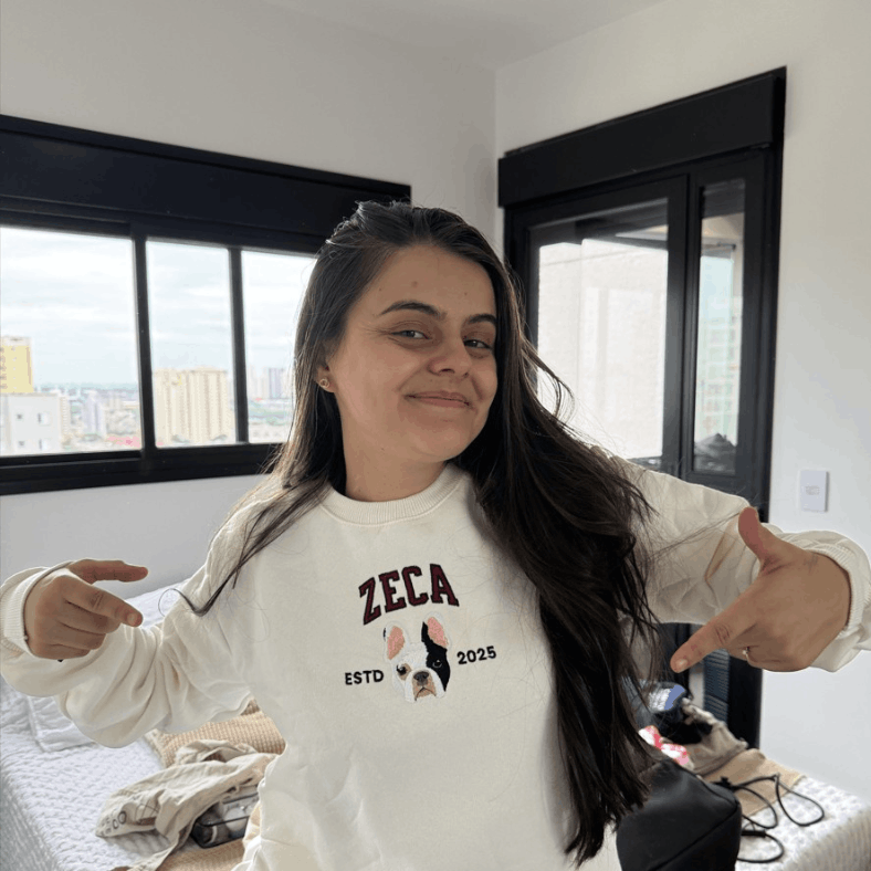 Moletom Unissex - Bordado Foto Pet