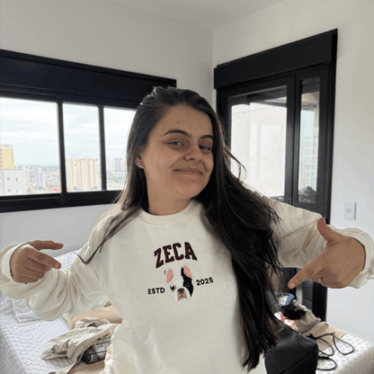 Moletom Unissex - Bordado Foto Pet