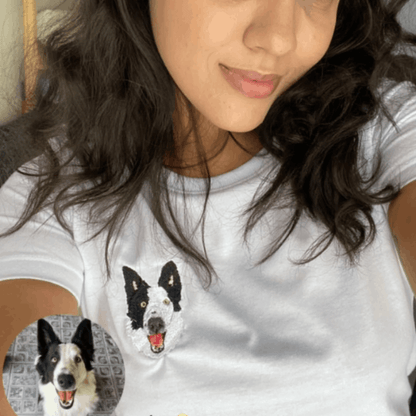 Babylook - Bordado Foto Pet