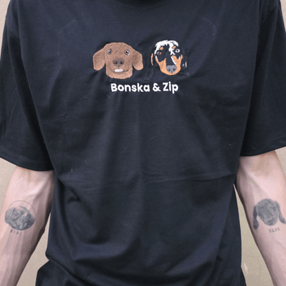 Camiseta Streetwear - Bordado Foto Pet
