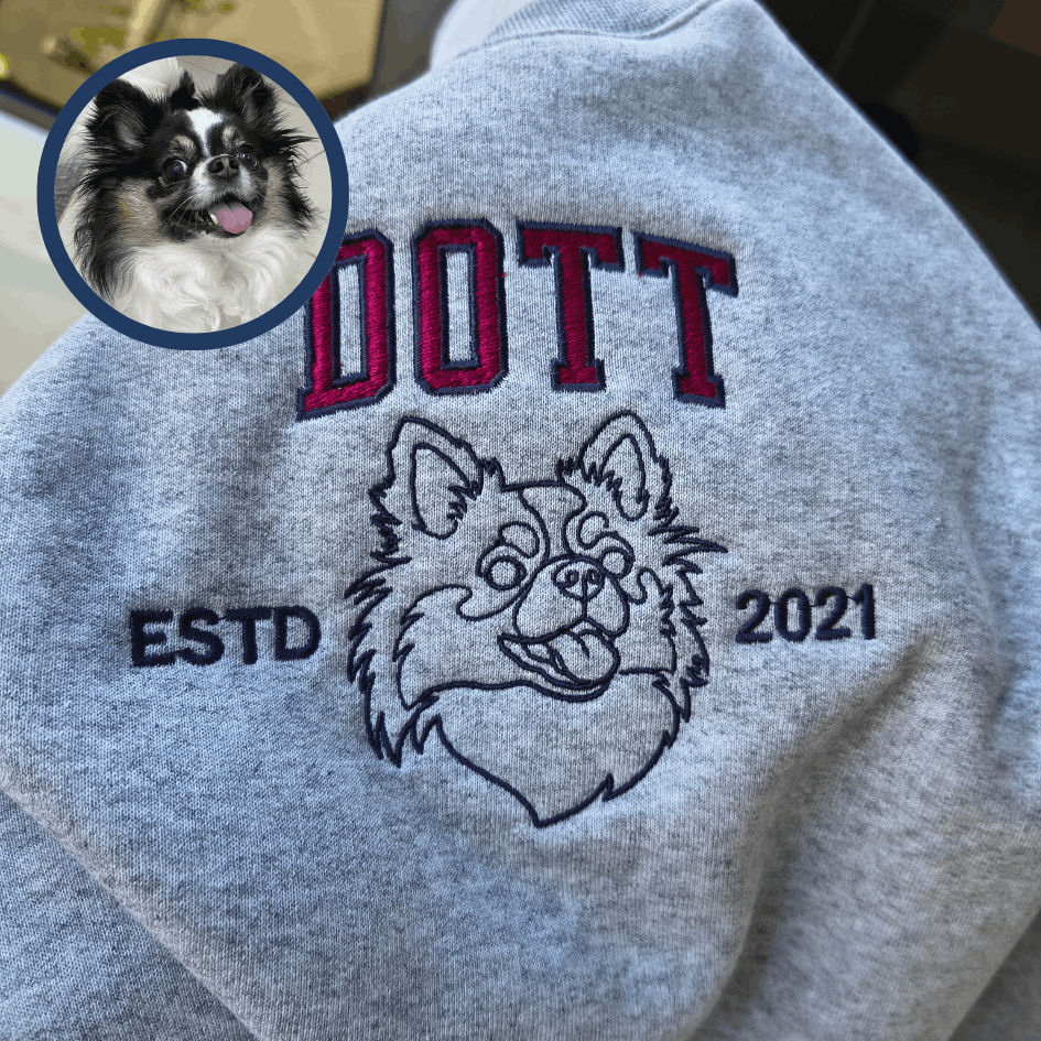 Moletom Unissex - Bordado Pet em Linhas