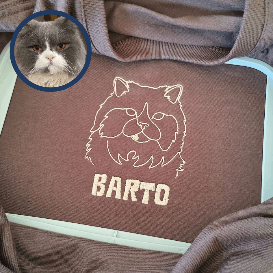 Camiseta Streetwear - Bordado Pet em Linhas