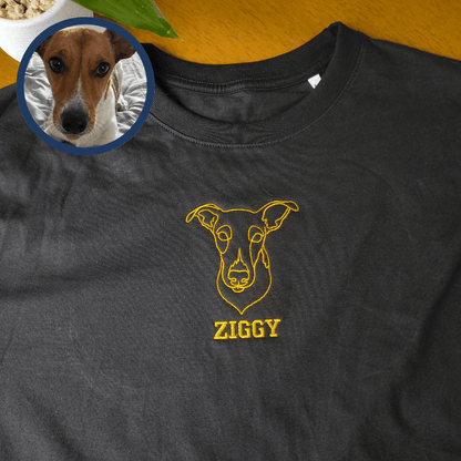Camiseta Streetwear - Bordado Pet em Linhas