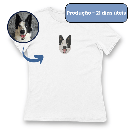 Babylook - Bordado Foto Pet