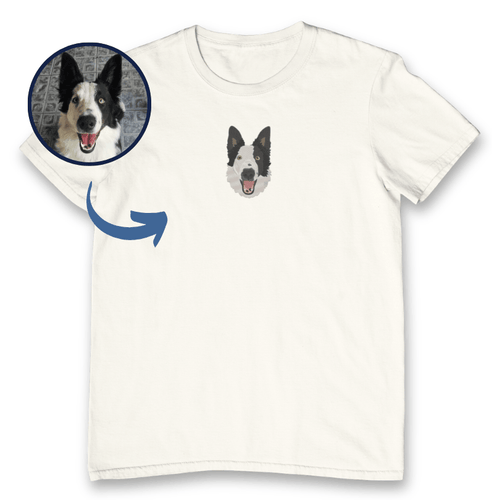 Camiseta Unissex - Bordado Foto Pet