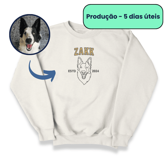 Moletom Unissex - Bordado Pet em Linhas