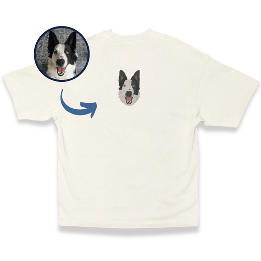 Camiseta Streetwear - Bordado Foto Pet