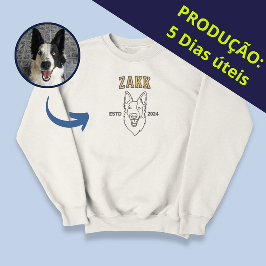 Moletom Unissex - Bordado Pet em Linhas