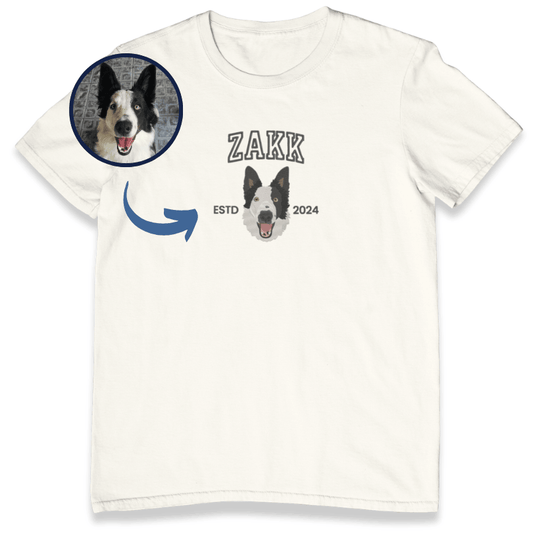 Camiseta Unissex - Bordado Foto Pet