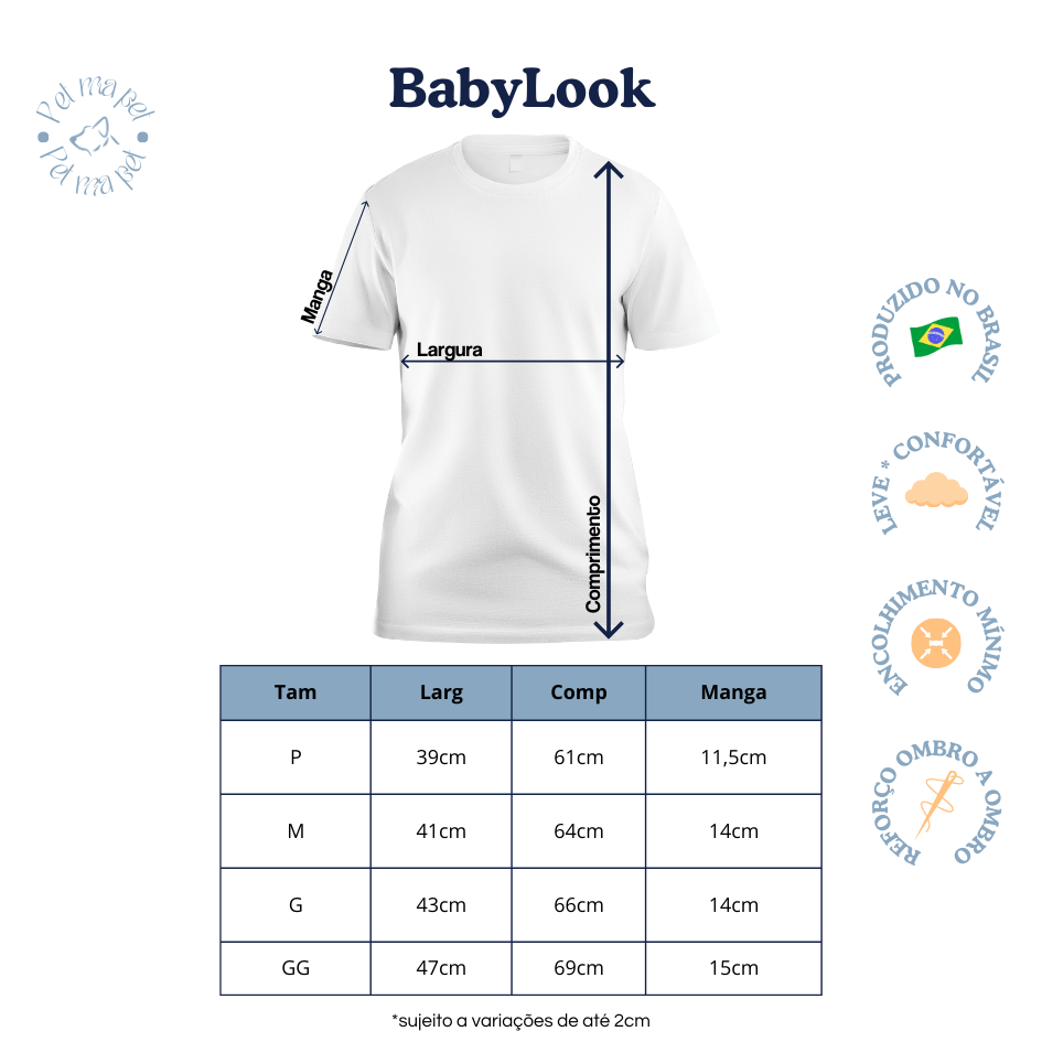 Babylook - Rostinho Pet (Versão College)