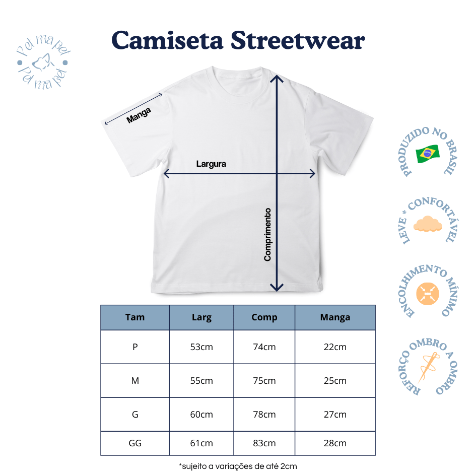 Camiseta Streetwear - Rostinho Pet